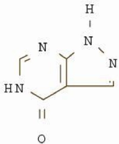Allopurinol structural formula - 40f39058 bfff 4d16 b448 9bbf1c3ebeb0 03