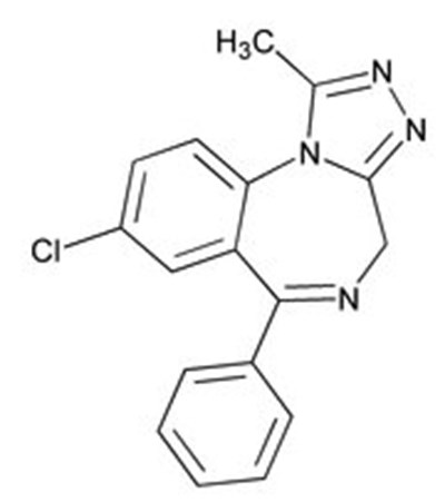 Alprazolam structural formula - image 05
