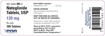 nateglinide-tablet-coated-3.jpg Container Labels - 120 mg - 100 Counts - nateglinide tablet coated 3