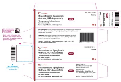 betamethasone-fig2.jpg PACKAGE LABEL.PRINCIPAL DISPLAY PANEL - 15 g Tube Carton Label - betamethasone fig2