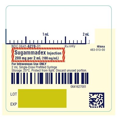 Sugammadex Pfs Lbl (Sugammadex Injection Pfs 7)