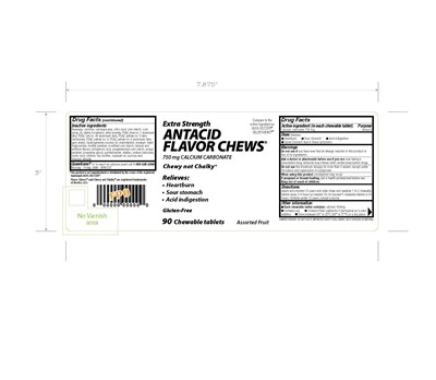 Basic Care Antacid Fruit Chews 90ct (90ct Flvrchw Assrtfruit Temp)