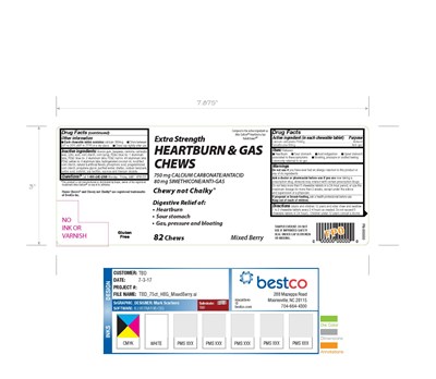 Basic Care Antacid Hbg 82ct (82ct Hbg Mixedbry Temp)