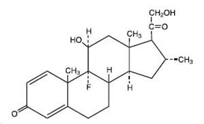 Chemical Structure - desoximetasone 01
