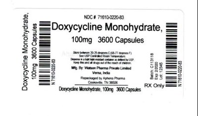 Bottle Label 100 mg - 71610 0220 83