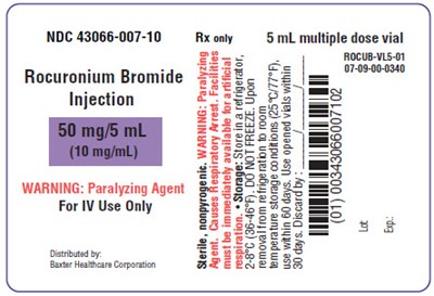 Rocuronium Representative Container Label 50 mg 43066-007-10 (Image 05)