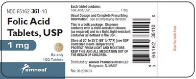 100 Ct. (Folic Acid Tablets Usp 2)