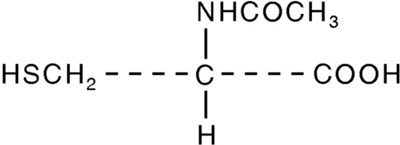 Structural Formula - acetylcysteine solution 1