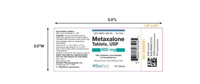 Label Metaxalone 800mg (Metaxalone 800mg 100tab)