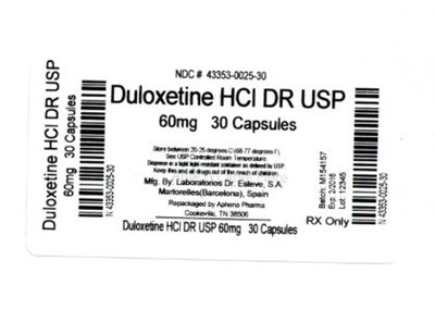 43353-0025-30.jpg Label Graphic- 60mg 30s - 43353 0025 30