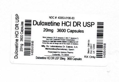 43353-0106-83.jpg Label Graphic- 20mg 3600s - 43353 0106 83