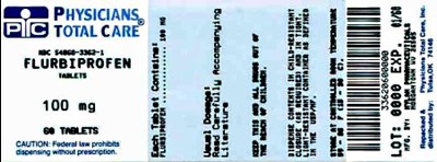 Flurbiprofen Tablets 100 mg Bottles (3362)