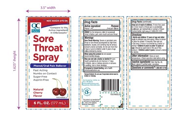 Quality Choice Sore Throat Cherry Flavor 6 Fl Oz (Sore Throat Spray Cherry Liquid 1)