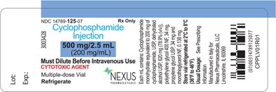 Principal Display Panel (2.5 mL Vial Label)