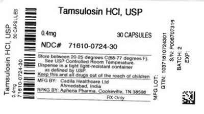 Bottle Label 0.4 mg (71610 0724 30)