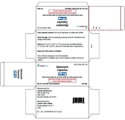 atazanavir-figure5.jpg PACKAGE LABEL.PRINCIPAL DISPLAY PANEL - 200 mg - Carton Label 60 (10 x 6) Capsules - atazanavir figure5