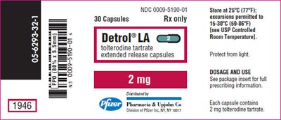 detrol-la-04.jpg PRINCIPAL DISPLAY PANEL - 30 Capsule 2 mg Bottle Label - detrol la 04