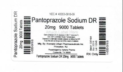 43353-0916-09.jpg 20 mg 9000 count label - 43353 0916 09