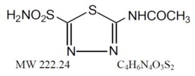 Acetazolamide Chemical Structure (Image 01)