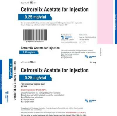 PACKAGE LABEL - PRINCIPAL DISPLAY - Cetrorelix Acetate Kit Carton Labe - cet05 0000 17
