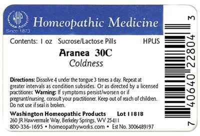 Aranea Label Example (Aranea30c1oz Label)
