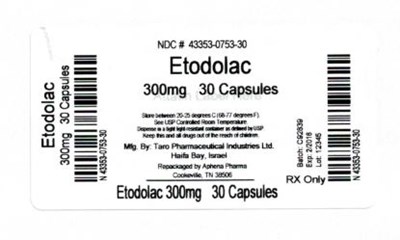 Bottle Label 300mg - 43353 0753 30