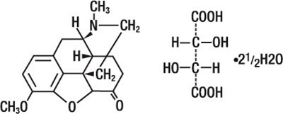 Structure-1 (Hydrocodone Bitartrate And Acetaminophen Tablets 1)