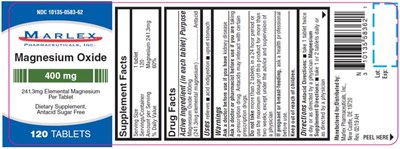 Principal Display Panelndc 10135-0583-62magnesium Oxide400 mg120 Tablets (Magnesium Oxide 01)