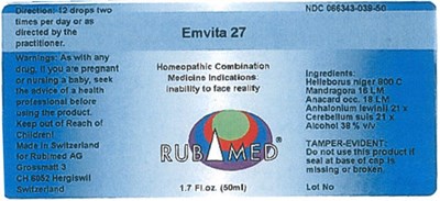 emvita-01.jpg PRINCIPAL DISPLAY PANEL - 50 ml Bottle Label - emvita 01