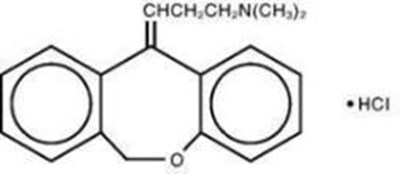 The Structural Formula Of Doxepin Hydrochloride. (Prudoxin 01)