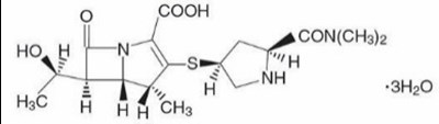Structural Formula - meropenem for injection usp 1
