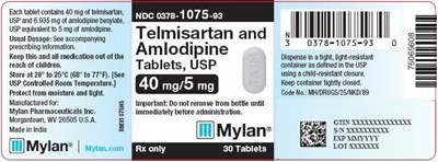 image-05.jpg Telmisartan and Amlodipine Tablets 40 mg/5 mg Bottle Label - image 05