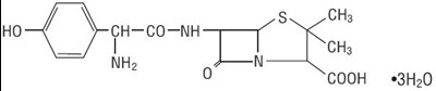Amoxicillin Chemical Structure (Amoxiclav Str1)