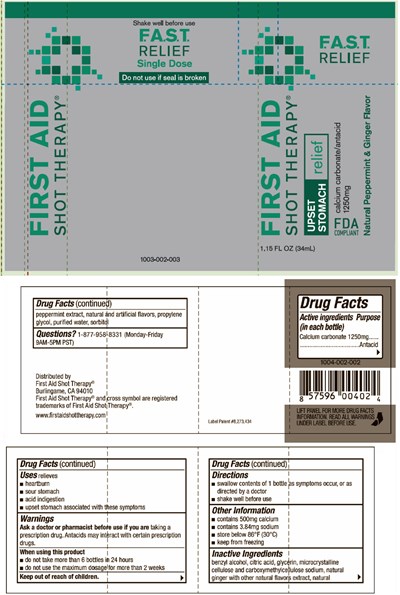 Principal Display Panel - 34 mL Bottle Label - shot therapy 01