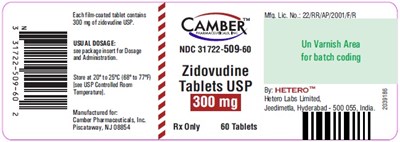 Zidovudine300mg60scount