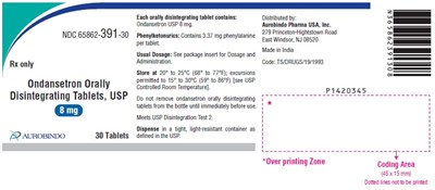 ondansetronod-fig3.jpg PACKAGE LABEL-PRINCIPAL DISPLAY PANEL - 8 mg (6,000 Tablets Bottle) - ondansetronod fig3