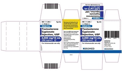 Principal Display Panel (200 mg/mL Vial Carton)