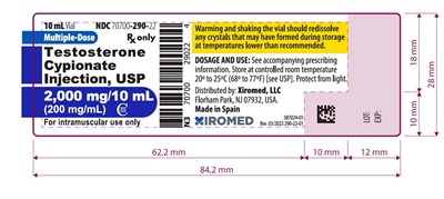 testo-cyp-200mgml-10ml-vial.jpg PRINCIPAL DISPLAY PANEL - 200 mg/mL Vial Label - testo cyp 200mgml 10ml vial