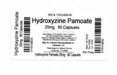 71610-0095-60.jpg Bottle Label 25 mg - 71610 0095 60