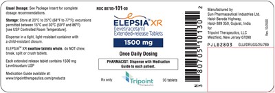 PRINCIPAL DISPLAY PANEL - 1500 mg Tablet Bottle Label - elepsia 07