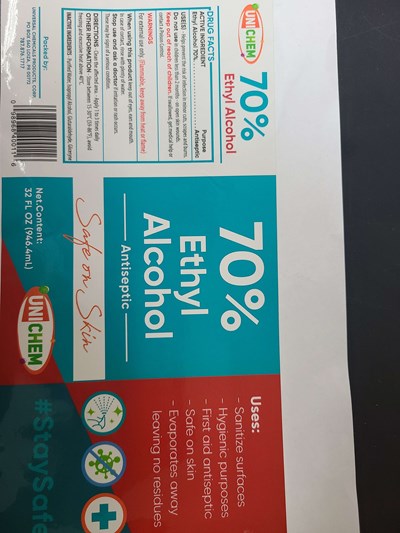 Ethyl Alcohol 70% Safe On Skin 32 Oz (16304409174164655918711284273177)