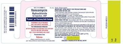 5 Gram With Hanger (Vancomycin Hydrochloride For Injection Usp   Pbp 2)