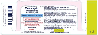 10 Gram Lable With Hanger (Vancomycin Hydrochloride For Injection Usp   Pbp 3)