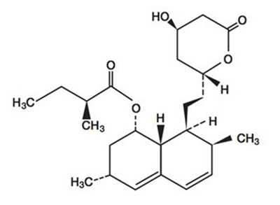 lovastatin-01.jpg Chemical Structure - lovastatin 01