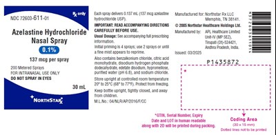 azelastine-fig7.jpg PACKAGE LABEL-PRINCIPAL DISPLAY PANEL - 0.1% Container Label (30 mL Bottle) - azelastine fig7