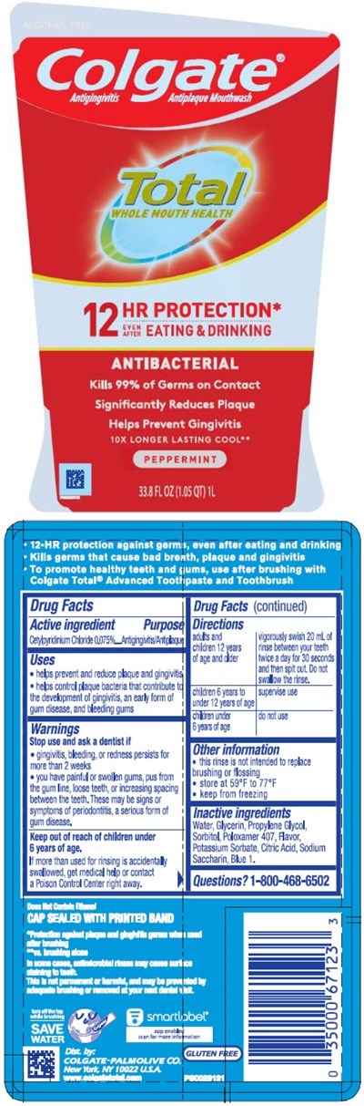 colgate-01.jpg PRINCIPAL DISPLAY PANEL - 500 mL Bottle Label - colgate 01