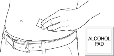 Image-20 (Image 20 Step 13 Wipe Abdomen Alcohol Pad)