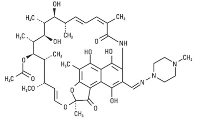 Chemical structure - rifampin for injection usp 1