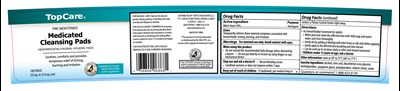 Image Of Carton Label (Topcaremedicatedpads)