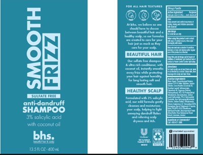 Bhs Smooth Frizz Anti-dandruff Sh (Bhssmoothfrizzantidandruffsh)